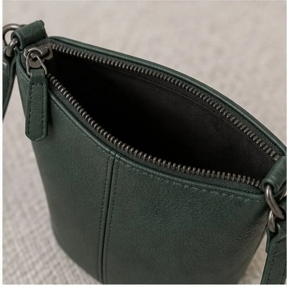 Sand Suede Crossbody Bag